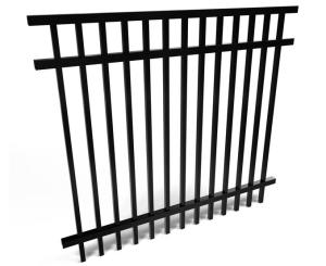 Quality Powder Coating Iron Wrought Fence 1.2mm-2.5mm 8ft 7ft Galvanized Surface Treatment wholesale