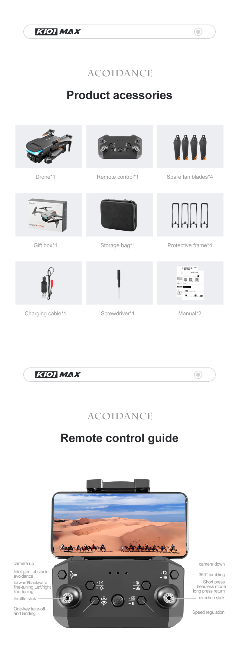 Beginner Operator Skill Level K101 Max Drone 4k Camera and GGPS Mini Toy Drone with 18-25 Minutes Maximum Flight Time