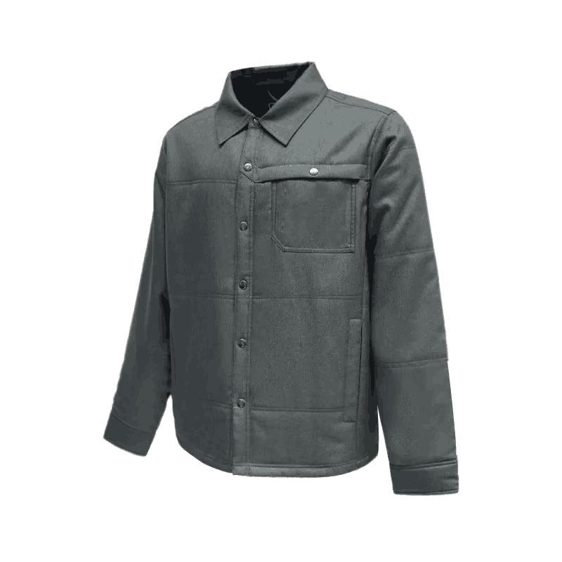 Men Cotton-Padded Coat 2023 Winter Turn-Down Collar Thicken Nylon Business Casual Jacket