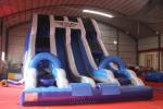 Vertical Rush Giant Blow Up Slide 0.9mm PVC Tarpaulin Made 9.2x5.5x6.7m