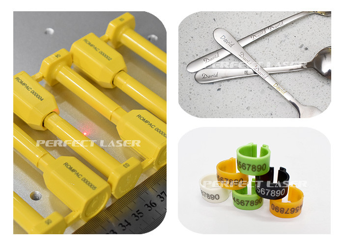 110mm×110mm Low Noise Laser Marking Machine For Cooking Utensils , Metal Laser Engraver