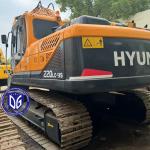 Original Hyundai 220 20ton Used Hydraulic Excavator Classic Model Versatile