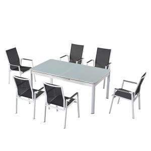 Quality 1.2mm Thickness Aluminum Tube Extendable Outdoor Table Chairs wholesale