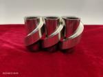 Twin Screw Threaded Extruder Block Twin Screw Elements 12 - 300mm