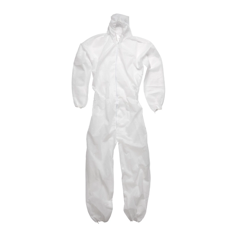 TUV Disposable Waterproof Coveralls , PP Medical Protective Clothing