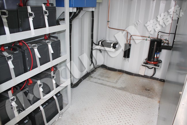 Video Outgoing-Inspection Provided 20GP Solar Powered Cold Room with R404A Refrigerant