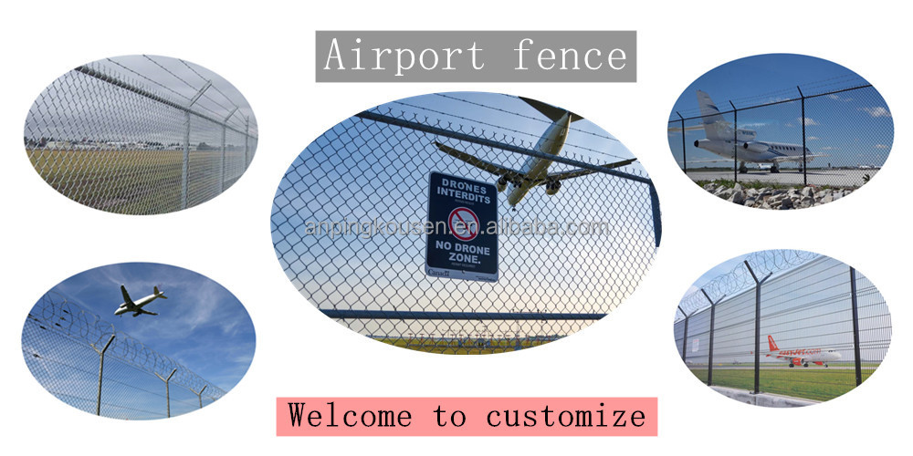 Prices PVC Coated Welded Airport Security Fence Rectangle Pressure Treated Wood Type