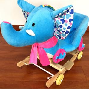Quality Cute Plush Rocking Elephent Animal Toys With Music For Children Riding On wholesale