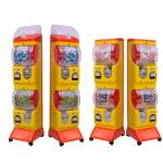 Coin Operated Arcade Claw Machine , Gashapon Dispenser Display Plastic Capsule