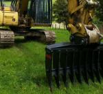 Steel Casting Excavator Rake Bucket For Mini Excavator Cat320 PC200