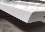 Pure White Quartz Worktop , Prefab Kitchen Island Countertop With Special Design