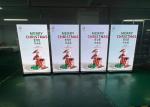 SMD2121 Free Standing Poster Display 1200nit Aluminum Cabinet For Shopping Mall