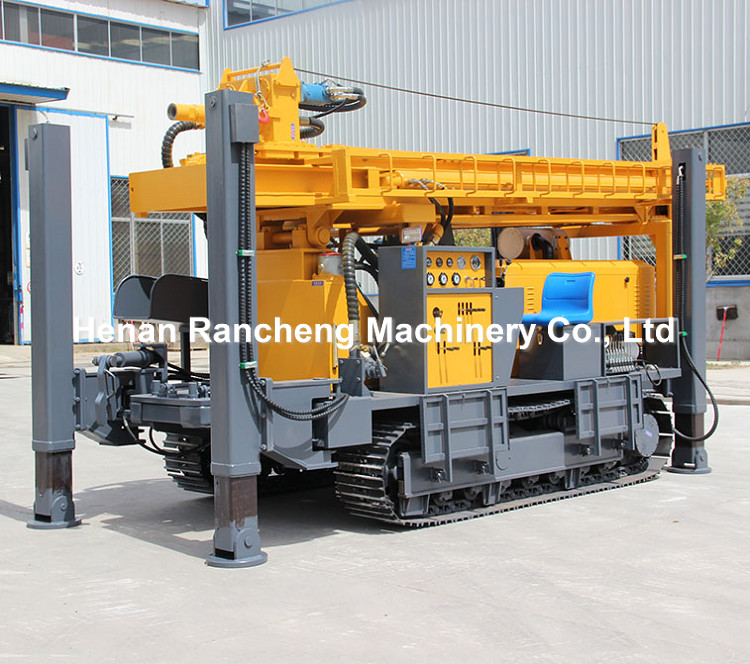 Hydraulic Borehole Water Well Drilling Rig 350m Water Well Crawler Hydraulic Portable Drilling Rig Machine