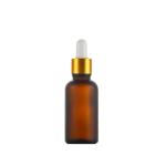 Fancy Oil Amber Glass Dropper Bottle 30ml 50ml 100ml for Personal Care Serum