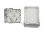 White Color Fiber Optic Cable Termination Box , PC+ABS fiber optic cable box