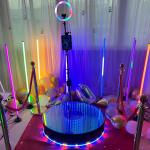 LED Revolve 360 Booth Ring Light Automatic Video 360 Photo Booth