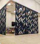 PET Felt Polyester Fiber Acoustic Room Dividers 1220x2440mm
