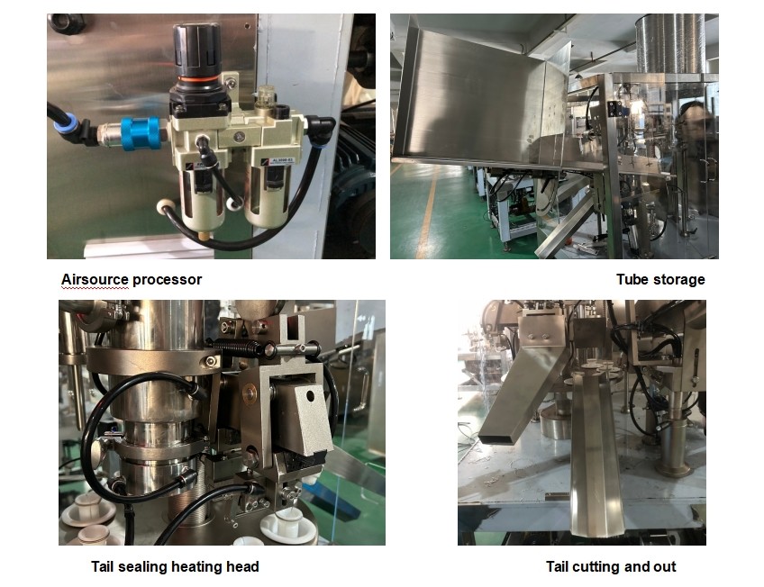 Automatic Cosmetic Toothpaste Lotion Tube Filler Sealer Cream Plastic Soft Tube Filling And Sealing Machine