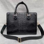 Genuine Crocodile Skin Businessmen Laptop Briefcase Exotic Alligator Leather