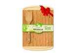 Bamboo 3 Piece Cutting Board Antimicrobial , Large Wooden Chopping Block