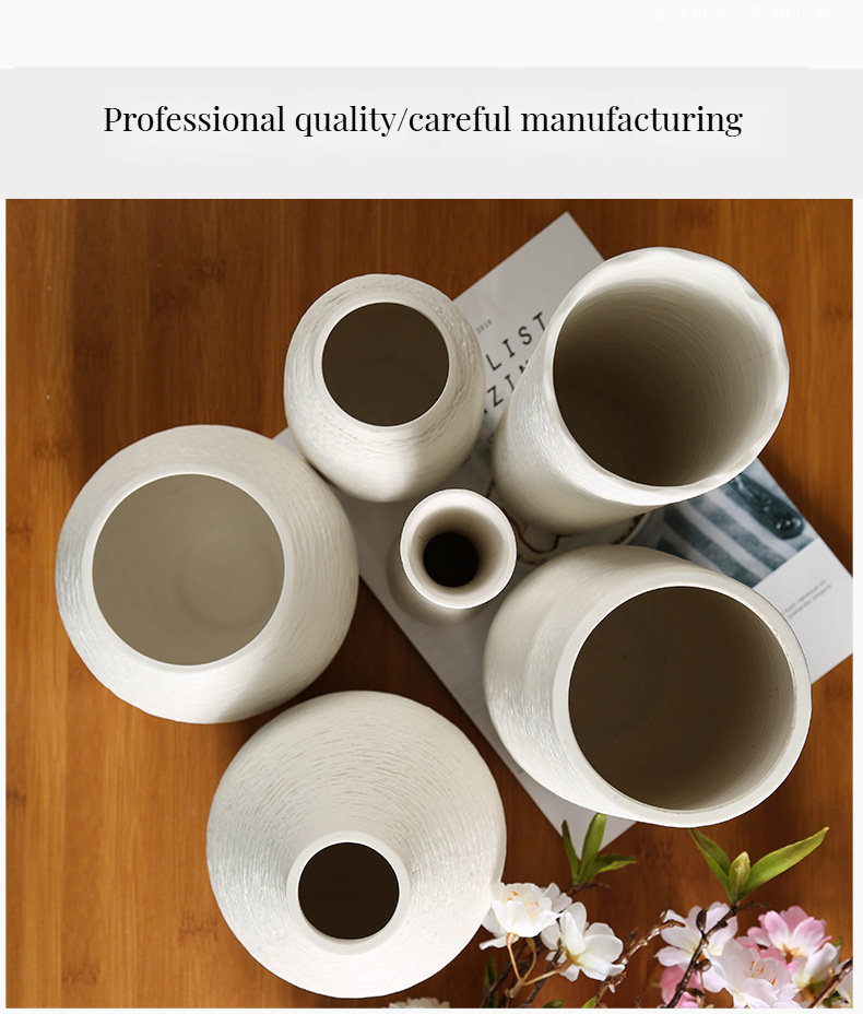 Customized Color Modern Antique Ceramic Vase for Elegant Designer Home Wedding Decor