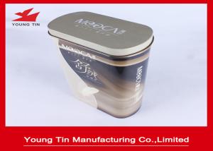 Quality Large Oval Gifts Packaging Tin Box Colorful CMYK Printed Shiny Finish Outside wholesale