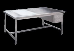 Quality Hospital Stainless Steel Medical Table , Dressing Inspection And Package Table With Light wholesale
