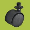 Buy cheap furniture plastic casters insert stem black caster Nylon Iron from wholesalers