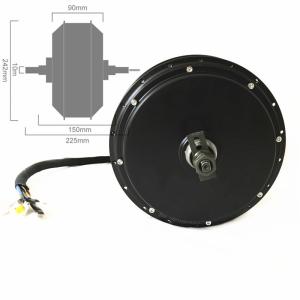 Quality 50mm Height Electric Bike Kit , 50H magnet 72v 5000w Gearless Ebike Motor wholesale