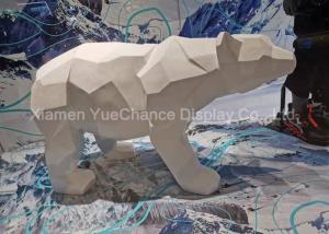 Quality Polish Fiberglass Polar Bear Store Window Decorations For Winter Season wholesale