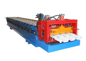 Quality Iron Sheet Glazed Tile Roll Forming Machine Low Energy Consumption ISO9001 Approved wholesale
