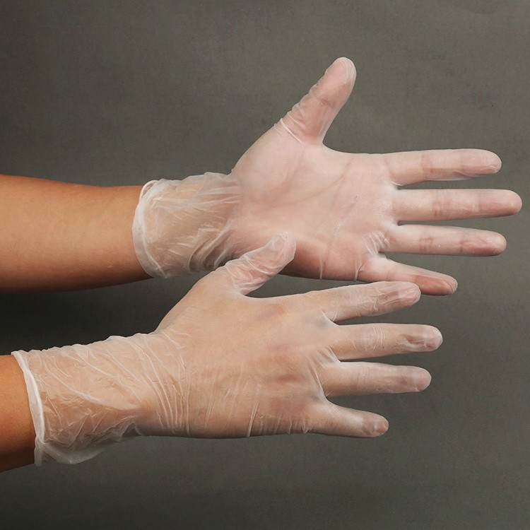 Transparent Vinyl Safety 4.7 Gram 12 Inch Disposable PVC Gloves