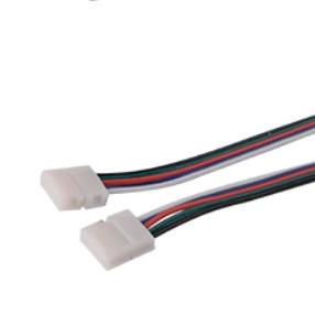 Quality 12mm RGBW LED Tape Connectors IP20 White 4 Pin Strip Light Connectors wholesale