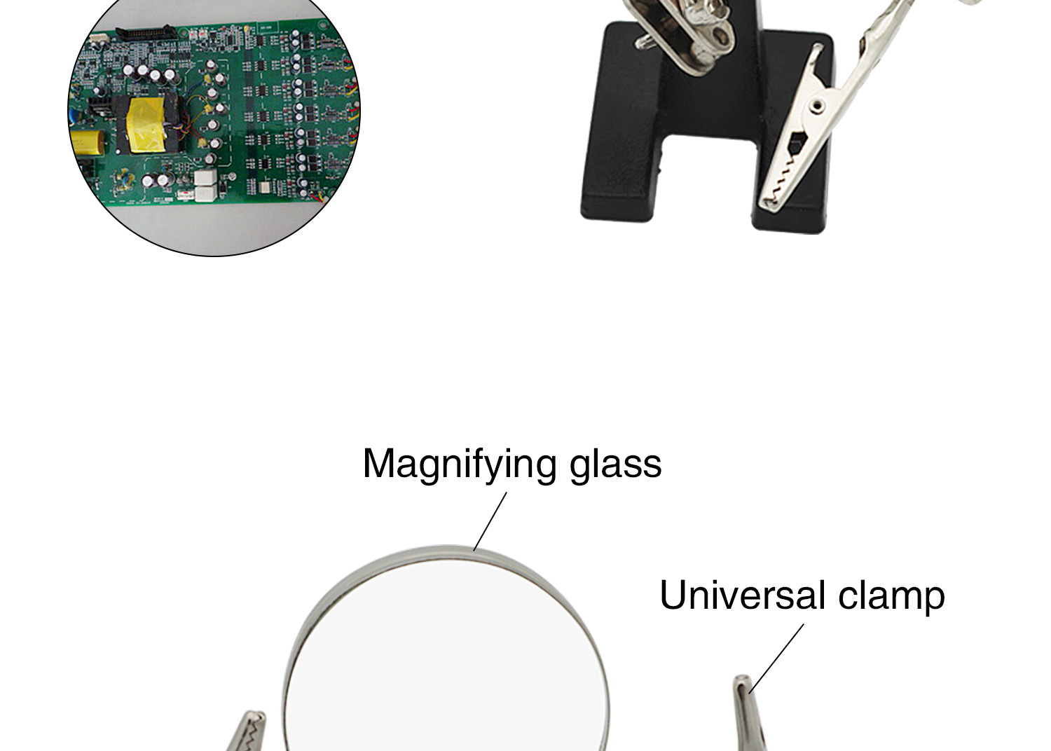 Worktable Welding Magnifier Electric Soldering Iron Shelf Base
