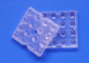 Quality 50X50 16 Points High Bay Light Lens 20 / 30 Degree Bead Surface 91% Tranmittance wholesale
