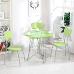 Modern Glass Top Dining Room Table , Colorful Glass Top Dining Table And Chairs