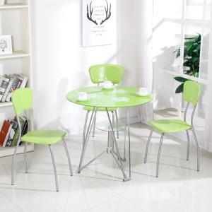 Quality Modern Glass Top Dining Room Table , Colorful Glass Top Dining Table And Chairs wholesale
