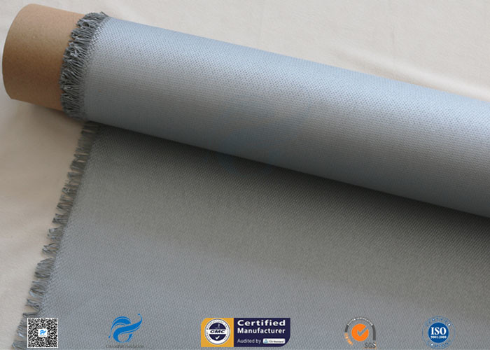 3732 15oz 0.5mm Grey PU Coated Fiberglass Cloth For Welding Curtain