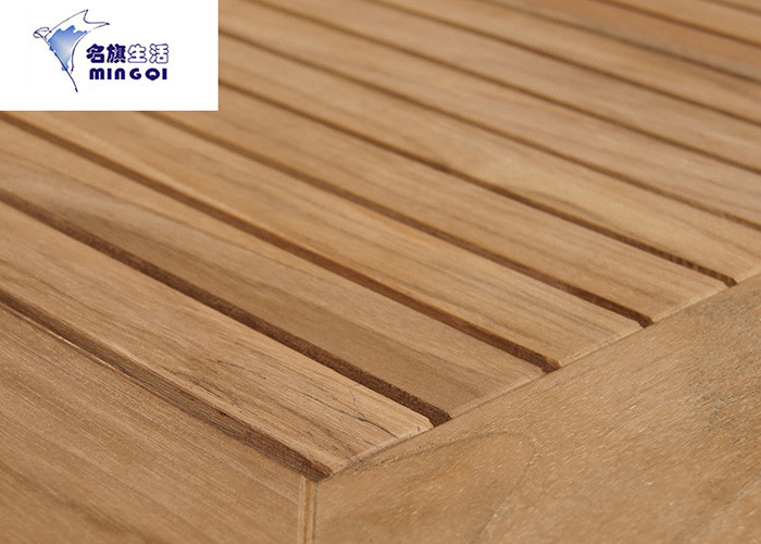 Stainless Steel Solid Wooden Outdoor Furniture High End With OEM / ODM Special Offer