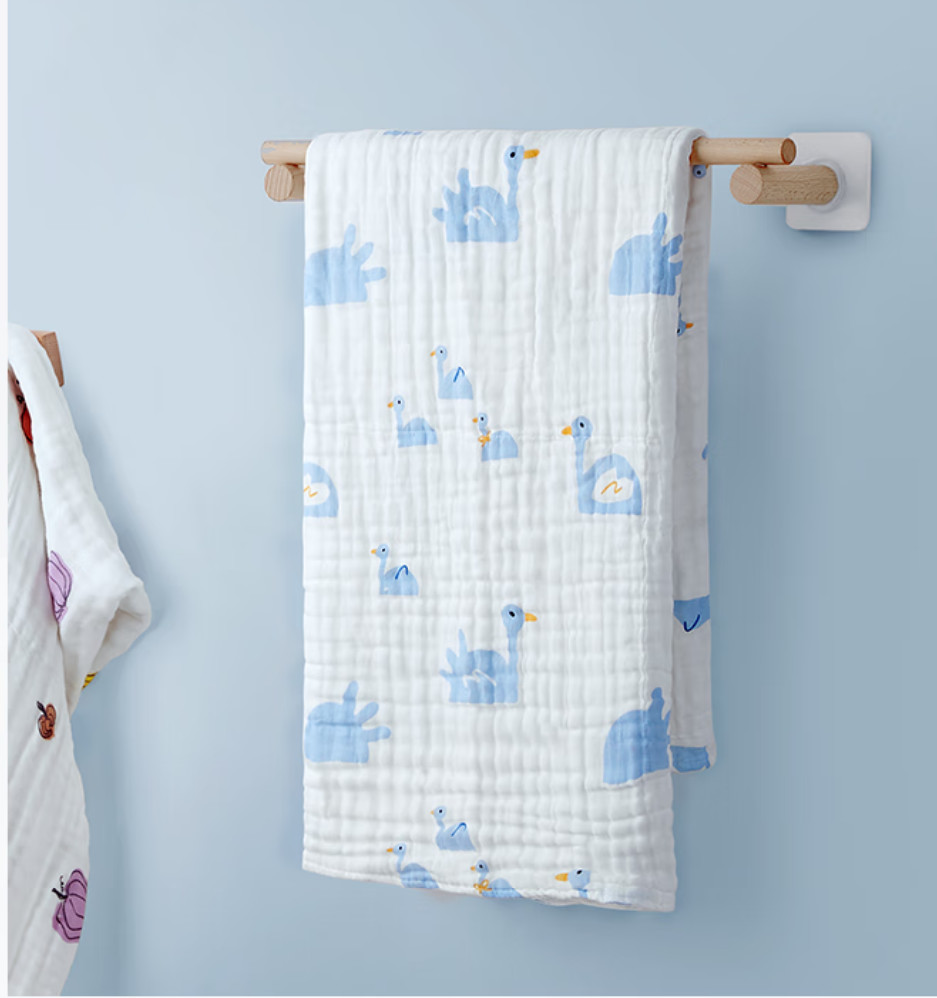 Safe Eco Friendly Dubble Gauze Fabric 4 Layer Cotton Swaddle Cloth