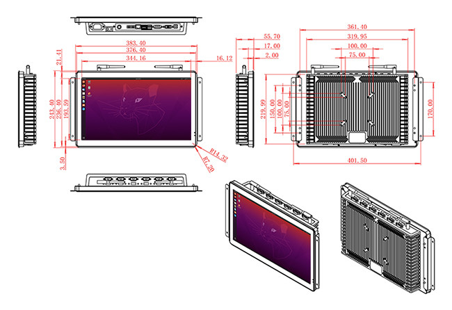 15.6-Inch Linux Touch Screen for Retail Systems and Interactive Kiosks