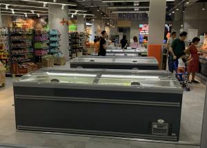 Quality Supermarket No Frost Island Freezers Large Glass Door Chest Display Freezer wholesale