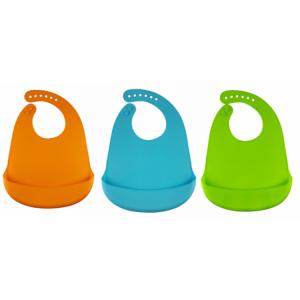 Quality Waterproof Foldable Silicone Bucket Bib Easy Carry FDA Certified Silicone wholesale