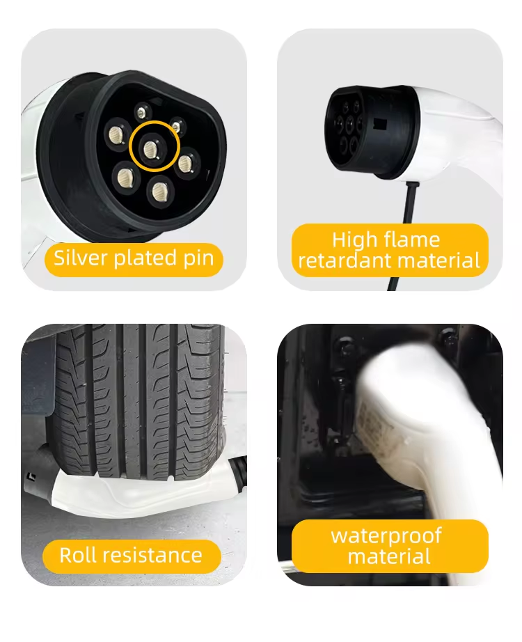 Type2 16A EV Charging 5m Connect Line 3.5kW EV Single Gun for 220V AC Input Voltage