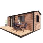 Customized Color EU Chinese-Style Wooden Garden House Light Steel Frame