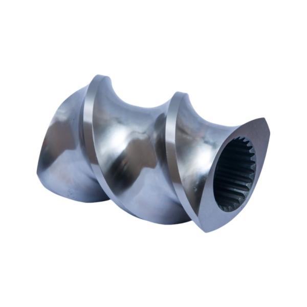 Mirror Surface Twin Screw Extruder High Hardenability Double Flighted Conveyor