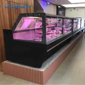 Quality Cooked Meat 4 Foot Deli Case , 330L Seafood Display Fridge Insulating Glass wholesale