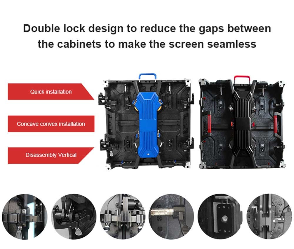 33Watt P4.81 Rental Led Display Full Color Outdoor LED Display SMD2727 0.5KG