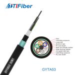 Outdoor FTTH GYTA53 Fiber Optic Cable Double Sided Protective Cover