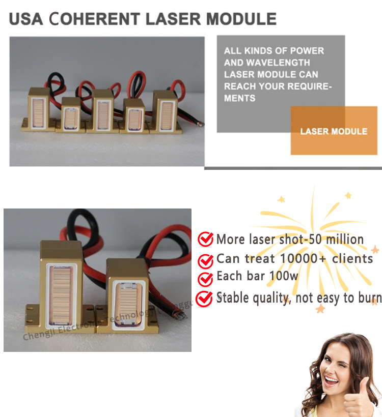 Android Hair Laser Machines 808 Nm Diode Laser Hair Removal Permanent